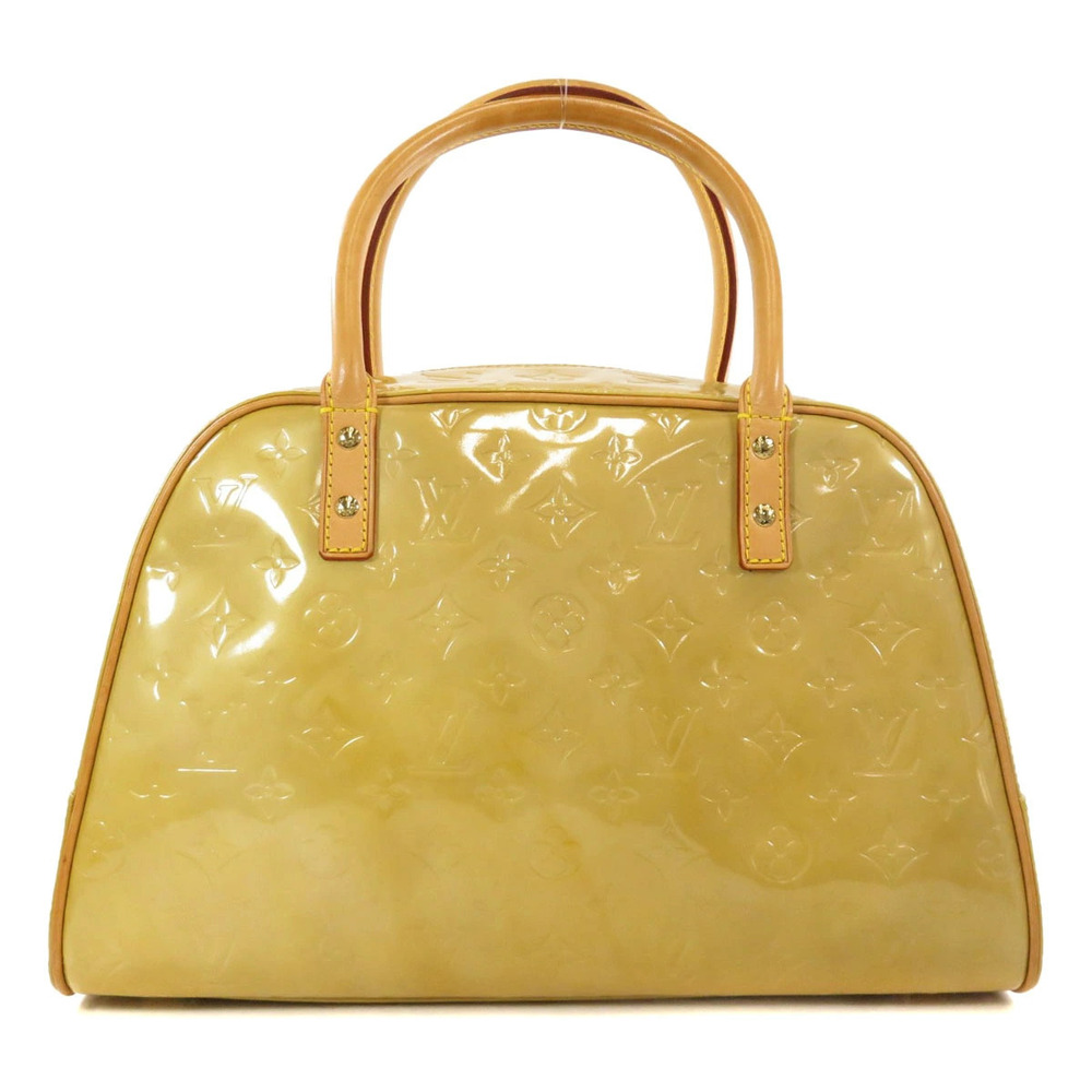 Louis Vuitton Boston Square Bag Leather Tompkins Vernis Black